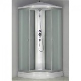 Душевая кабина River NARA LIGHT 80/15 МТ — открытая кабина, полностенная, двери раздвижные, габариты (ШхВхД): 80x80x2100см