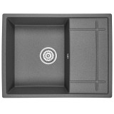 Мойка для кухни Granula 6501, ГРАФИТ (ЧЁРНО-СЕРЫЙ), гранит — 
