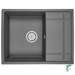 Мойка для кухни Granula 6501, ГРАФИТ (ЧЁРНО-СЕРЫЙ), гранит (GR-6501 графит)
