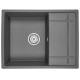 Мойка для кухни Granula 6501, ГРАФИТ (ЧЁРНО-СЕРЫЙ), гранит  (GR-6501 графит)