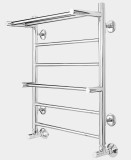 Полотенцесушитель водяной Terminus «Анкона» П6 500х600 — Полотенцесушитель водяной «Анкона» с полкой 500/616 Terminus 6 перекладин