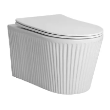 Унитаз подвесной Azario STILL 520х365х346 безободковый, система смыва "Скрытое Торнадо", с быстросъемным сиденьем "Микролифт" (AZ-1909T) &mdash; 