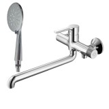 Смеситель для ванны HAIBA HB22652 длинный излив, латунь, хром &mdash; 