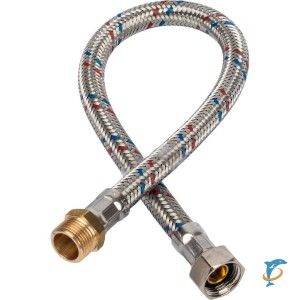 Stout Гибкая подводка для воды  НР 1/2 х ВР 3/8 ,  длина 400 мм   (SHF-0075-081510)