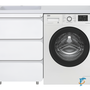 Тумба с раковиной Misty Чегет 120 L под стиральную машину  (П-Чег-01055-01Н3Я+Misty_ФР-00001490)