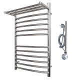 Полотенцесушитель электрический Point Альфа PN05158SPE П11 500x800 с полкой левый/правый, хром — 