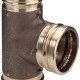 Тройник под пресс Viega Sanpress d42х15х42 бронза, модель 2218   (314224)