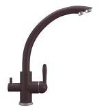 Смеситель для кухонной мойки Ulgran Quartz UQ-017 трюфель — 