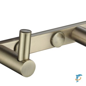 Планка KAISER с 2-мя крючками H0022 бронзовый  (H0022)