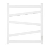 Полотенцесушитель электрический Point Феникс PN15856W П5 500x600, диммер справа, белый &mdash; 