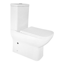 Унитаз-компакт Azario VARO 365х615х805 напольный, безободковый,с быстросъемным сиденьем Микролифт, полипропилен (AZ-2171) — 