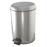 Урна с механизмом поднятия крышки Ksitex BGR-12S (хром) — 