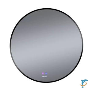 Зеркало Grossman COSMO-норма BLACK (800х800х45) LED с сенсорным выключателем и подогревом  (1980802)