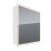 Шкаф зеркальный Lemark ELEMENT 80х80см 2-х дверный, с подсветкой, с розеткой, Белый глянец