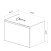 Тумба Lemark VEON MINI 70 см под 1 раковину, подвесная,1 ящик, цвет корпуса, фасада: Белый глянец
