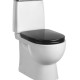 Унитаз-компакт Sanita Luxe Best с чёрной крышкой   (BSTSLCC06100522)