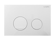 Клавиша слива ESBANO SLIM-37GW (Глянцевый белый) — 