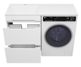 Тумба Misty Байкал 55 с раковиной Гавана 120L под стиральную машину — 