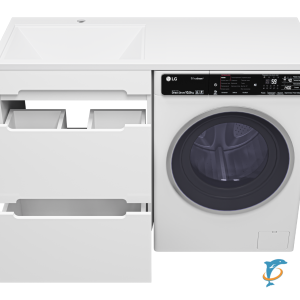 Тумба Misty Байкал 55 с раковиной Гавана 120L под стиральную машину  (Э-Бай06055-022Я+Misty_5216120)