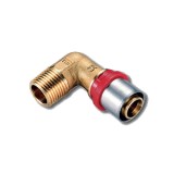 Угол Н Tiemme 20х1/2 серии 1654 — Предназначены для соединения металлопластиковой трубы с резьбовыми фитингами и/или трубами.