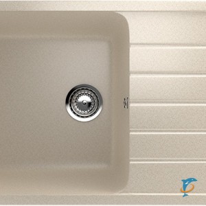 Односекционная реверсивная мойка ULGRAN U-400 бежевый  (U-400-328)
