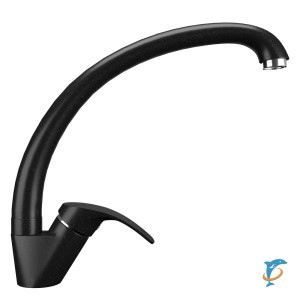 Смеситель для кухонной мойки Ulgran U-007 ультра-черный  (U-007-344)