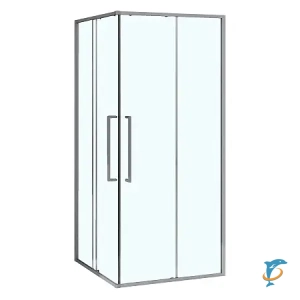 Душевое ограждение Azario SHANGHAI 1000х1000х1950 прозрачное стекло 6 мм, профиль графит матовый (AZ-R43-100-MGR-CL)  (Душевое ограждение Azario SHANGHAI 1000х1000х1950 прозрачное стекло 6 мм, профиль графит матовый (AZ-R43-100-MGR-CL))
