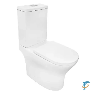 Унитаз-компакт Azario Tesoro 350х650х830 напольный, безободковый, система смыва "Торнадо", быстросъемное сиденье микролифт (AZ-8501) (AZ-8501)