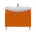 Мебель для ванной Misty Джулия 105 с зеркало-шкафом прямая оранжевая