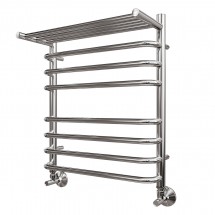 Полотенцесушитель водяной Point PN09156SP П7 500x600 с полкой, хром — 