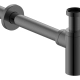 Сифон бутылочный Iddis Optima Home для раковины, графит, OPTGM00i84  (OPTGM00i84)
