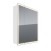 Шкаф зеркальный Lemark ELEMENT 70х80см 2-х дверный, с подсветкой, с розеткой, Белый глянец
