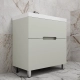 Тумба с раковиной Style Line Матис 80 напольная, олива эмаль  (ЛС-00002438+СС-00002465)
