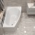 Акриловая ванна CORPA NERA Milano 150х90 асимметричная, левая, белый