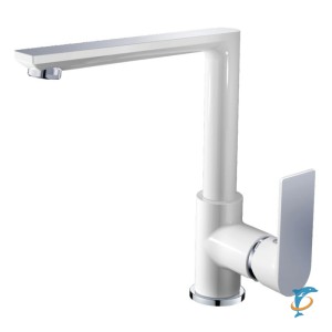 Смеситель для кухни HAIBA HB70505-8 латунь, белый/хром  (HB70505-8)