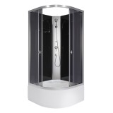 Душевая кабина Niagara Eco E80/40/TN/BK (80х80х195) высокий поддон(40см),стекло тонированное &mdash; 