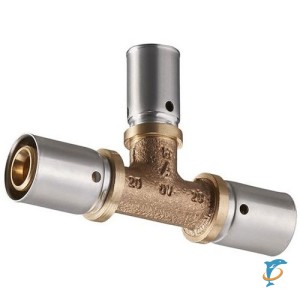 Пресс Тройник Oventrop Cofit P 26 х 32 х 26 мм с увеличенным отводом  (1513460)
