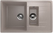 Двухсекционная реверсивная мойка ULGRAN U-205 песочный — 