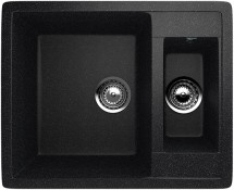 Двухсекционная реверсивная мойка ULGRAN U-106 черный — 