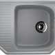 Угловая односекционная мойка с отверстием под смеситель ULGRAN U-109 графитовый  (U-109-342)