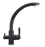 Смеситель для кухонной мойки Ulgran Quartz UQ-017 космос — 