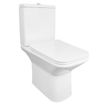 Унитаз напольный Azario Formal 370х315х790 безободковый, в комплекте с бачком и сиденьем микролифт (AZ-1353B) — 