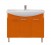 Мебель для ванной Misty Джулия 105 с зеркалом с полочкой прямая оранжевая