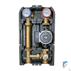 Насосная группа STOUT с термостатическим смесительным клапаном 1"с насосом Grundfos  (SDG-0002-002502)