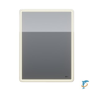 Шкаф зеркальный Lemark ELEMENT 60х80см 1 дв, петли справа, с подсветкой, с розеткой, Белый глянец  (LM60ZS-E)