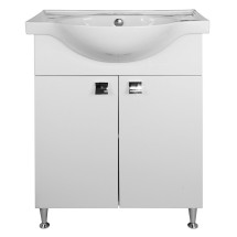 Тумба Loranto Стиль София 600х840х430 с раковиной Teo 60 (CS00073483) &mdash; Тумба для комплекта Misty Уют - 60 Тумба с 2-мя ящ. Э-Уют01060-012Я