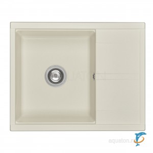 Мойка для кухни из литого мрамора Aquaton Делия 65 жемчуг 1A718632DE240 (1A718632DE240)