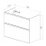 Тумба Lemark VEON 90 см под 1 раковину, подвесная/напольная, 2 ящика, цвет корпуса, фасада: Белый глянец