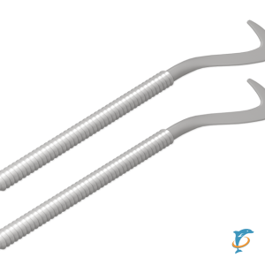 Комплект плоских кронштейнов с дюбелями 7,2х170мм Royal Thermo, серебристый  (Royal Thermo 7,2х170мм серебристый)