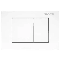 Кнопка смыва AZARIO NEW-TS механическая, двойной смыв, квадратные кнопки, ABS пластик, белый (AZ-ABS-001-W) &mdash; 